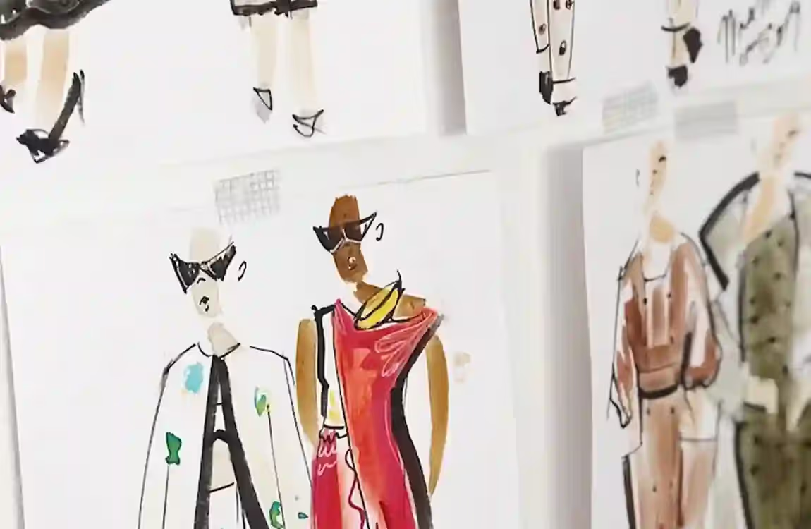 Fashion sketch design boards